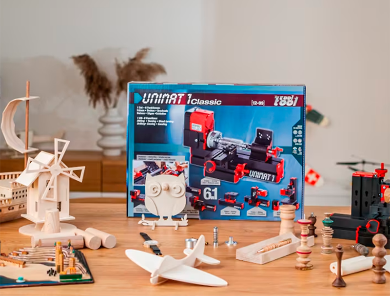 UNIMAT 1 Classic 6-i-1 til træ, plast & bløde metaller